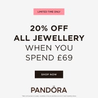 20% off jewellery  when you spend £69